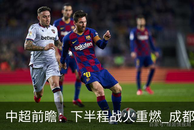 中超前瞻：下半程战火重燃 成都剑指三分申花求反弹